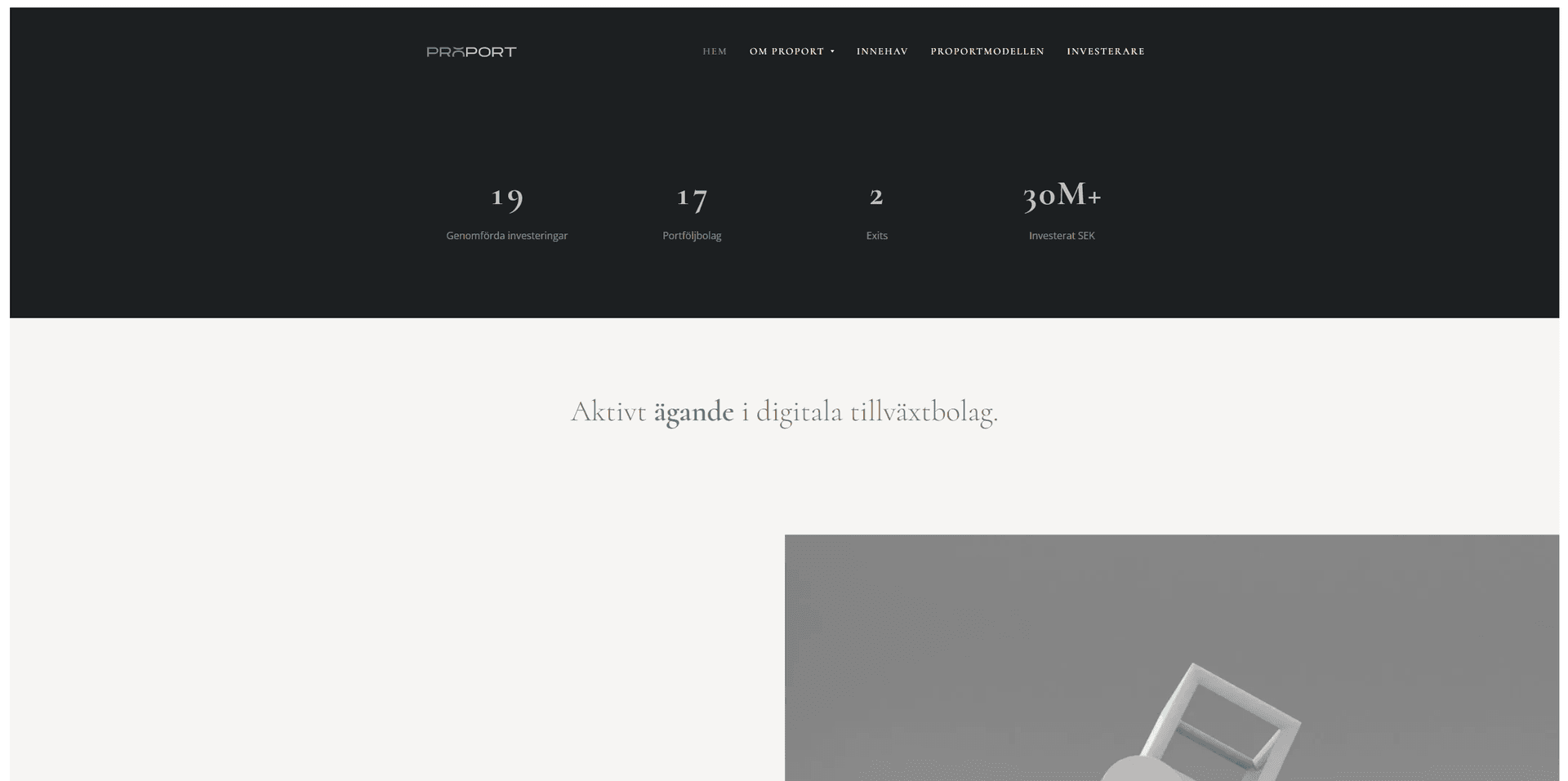 Proport – Investmentbolag